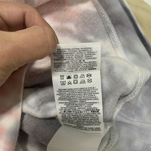 Hurley Womens Ivy Tie Dye Easy Raglan Hoodie Fleece Sweatshirt Small Multicolor - Picture 10 of 12